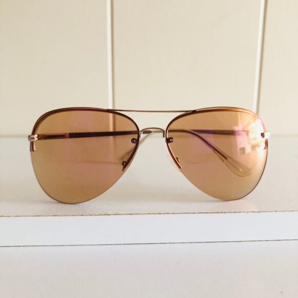 Y2K Frameless Color Aviator Sunglasses - Picture 2 of 8